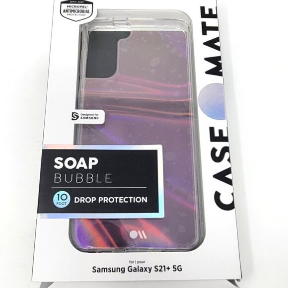 NEW Casemate Samsung Galaxy S21+ PLUS Soap Bubble Case - Picture 1 of 4
